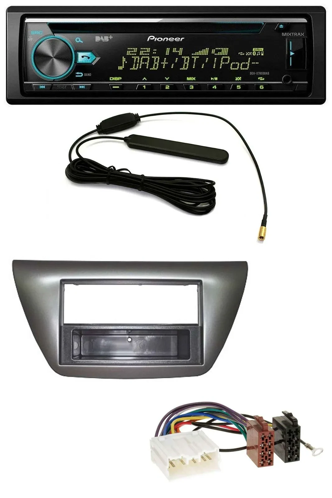 Автомагнитола для Mitsubishi Lancer Evo 2004–2008 Pioneer CD/MP3, USB, AUX, DAB