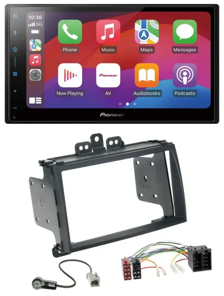 Pioneer DAB USB MP3 Bluetooth 2DIN Autoradio für Hyundai i20 09-12 schwarz