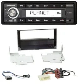 Continental USB 1DIN AUX DAB MP3 Autoradio für Nissan Micra, Note (ab 2013)