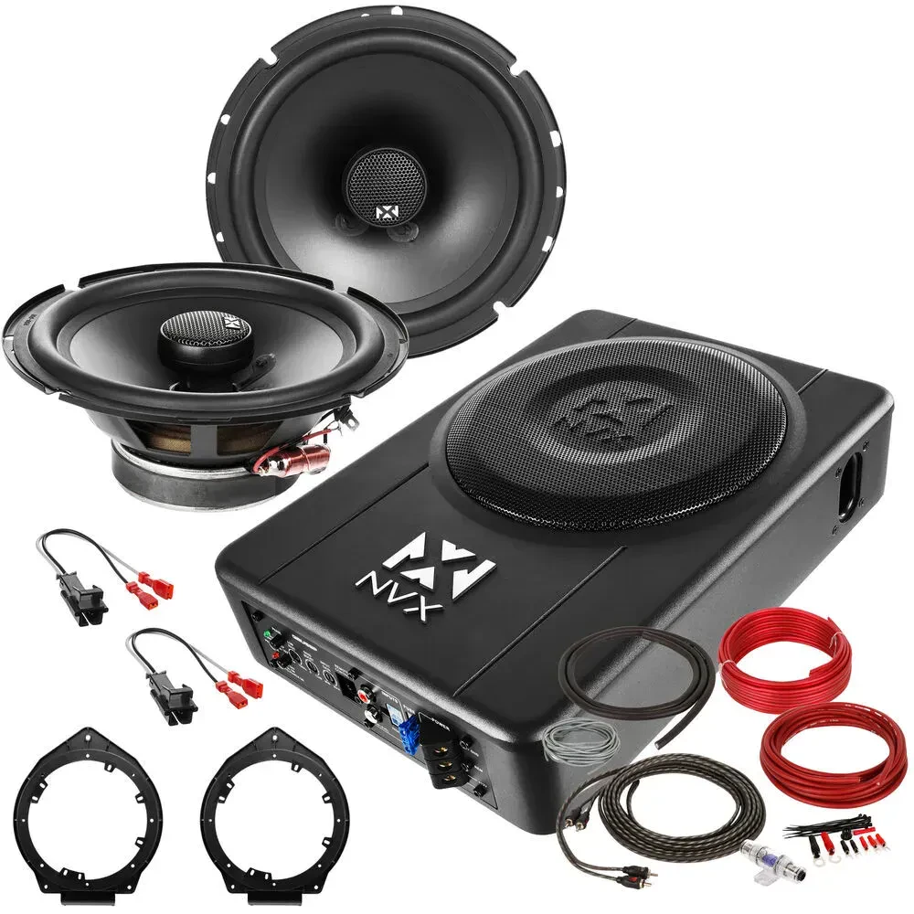 Комплект автозвука для Chevrolet Malibu 2008–2012 NVX 08-12-chevy-malibu-sbpkg (набор: замена динамиков и подседельный сабвуфер)