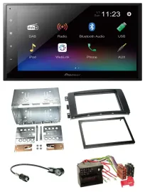 Pioneer USB Bluetooth DAB 2DIN MP3 Autoradio für Smart ForTwo 07-10 ForFour 04-0