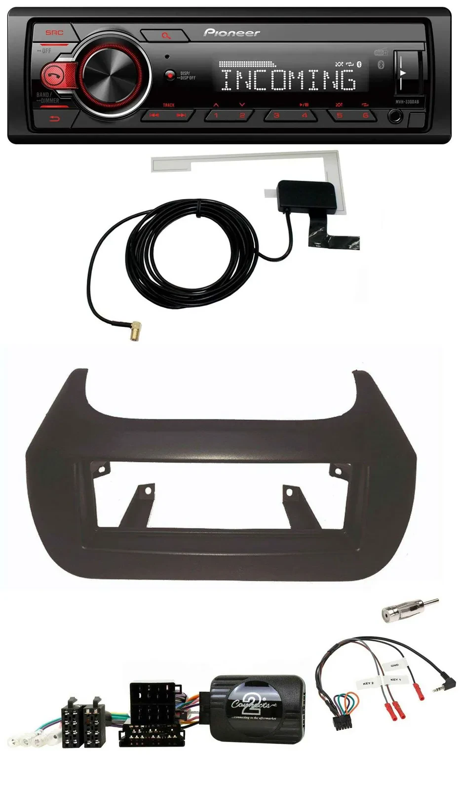 Автомагнитола для Citroen Nemo, Fiat Fiorino, Peugeot Pioneer DAB, Bluetooth, USB