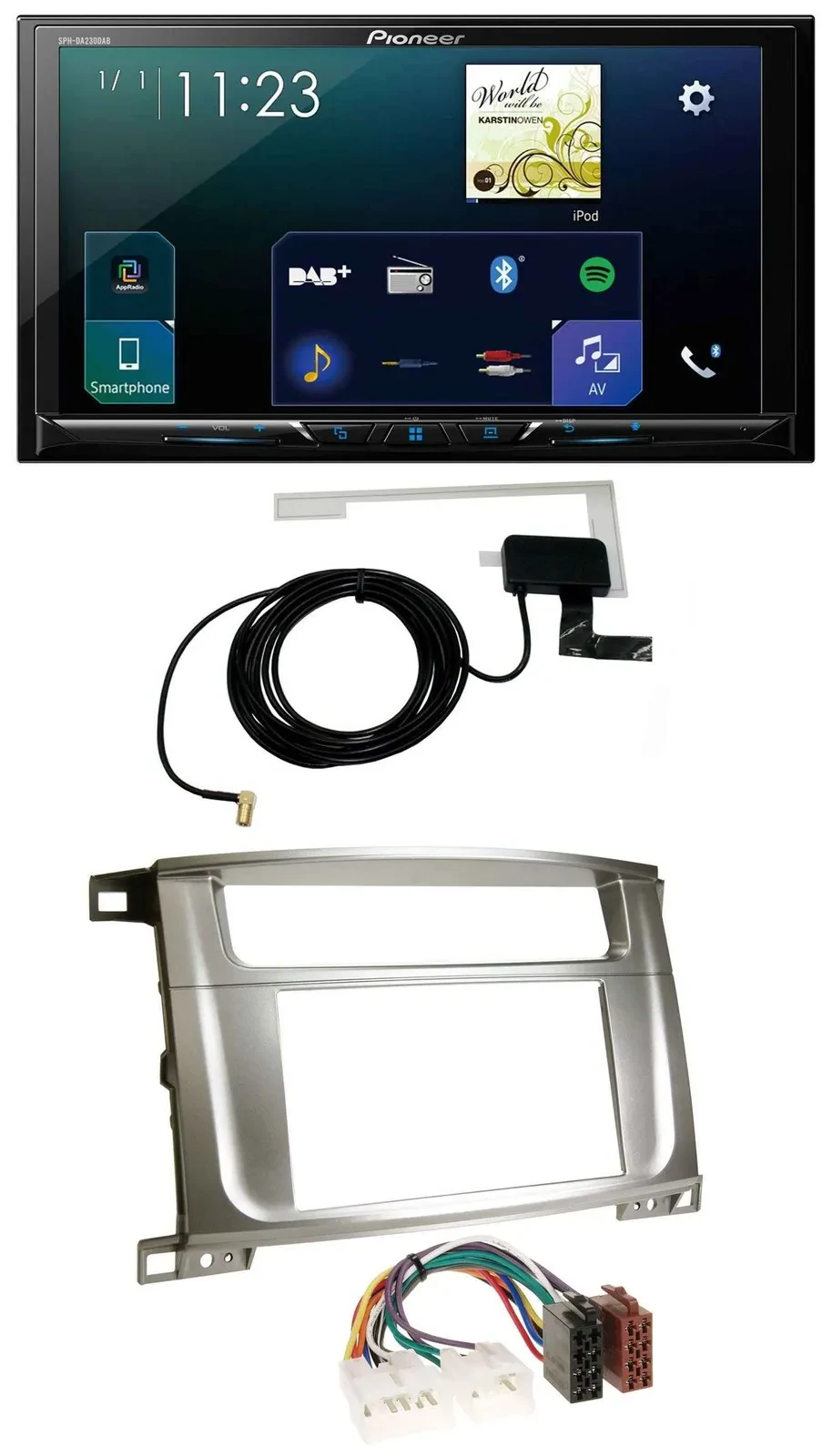 Pioneer 2DIN DAB USB MP3 Bluetooth Autoradio für Lexus LX-470 (2003-2007)