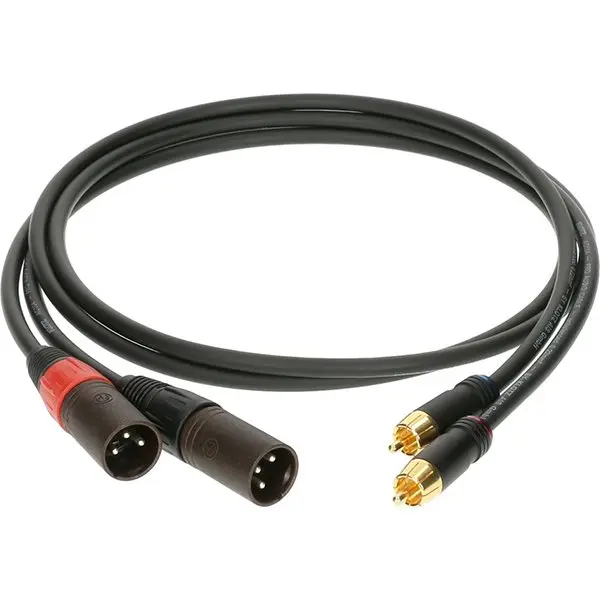 AL-RM0300 Кабель акустический RCA-XLRm, 3м, 2шт, Klotz