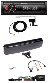 Pioneer 1DIN MP3 DAB USB Lenkrad Autoradio für Ford Mondeo Focus piano-schwarz