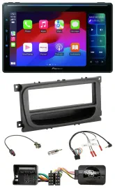 Pioneer Bluetooth DAB Lenkrad USB Autoradio für Ford Mondeo S-Max 07-14 schwarz