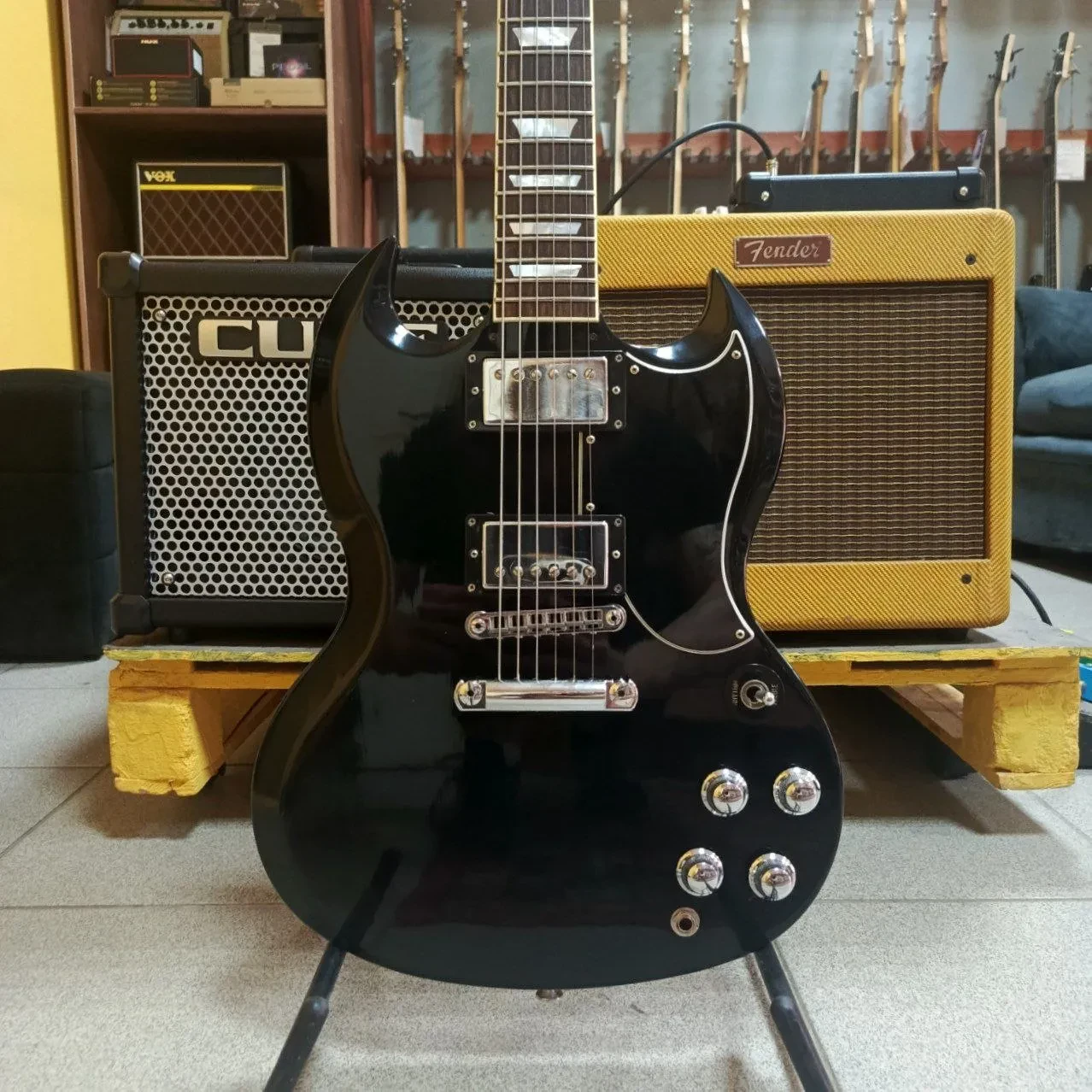 Gibson SG Standard High Performance Ebony H-H USA 2017 w/Case