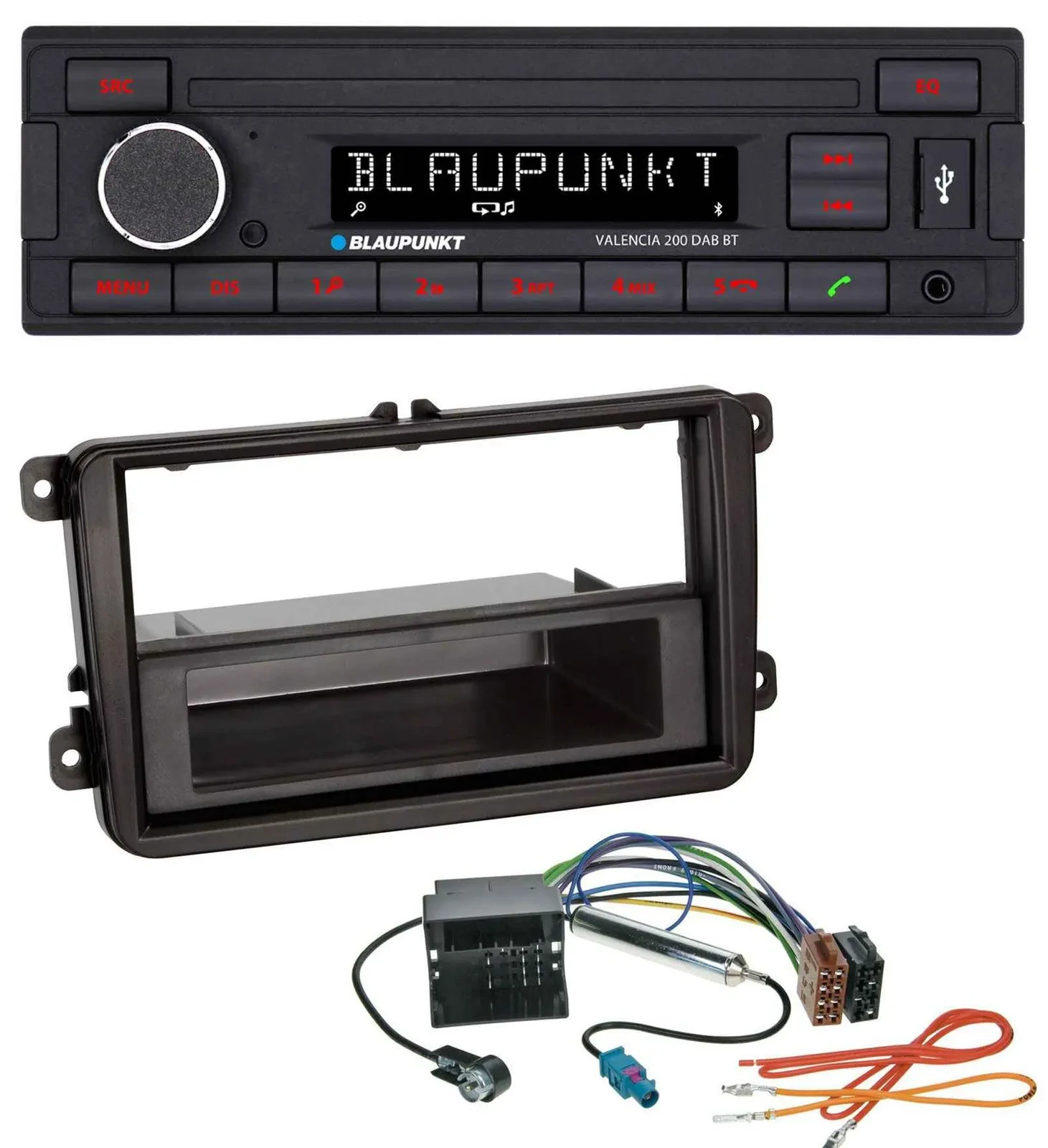 Blaupunkt DAB MP3 Bluetooth USB Autoradio für VW Transporter T5 T6 Caravelle Mul