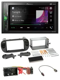 Автомагнитола для Fiat 500 (с 2012) Pioneer 2DIN DAB USB Bluetooth MP3 Soft Touch