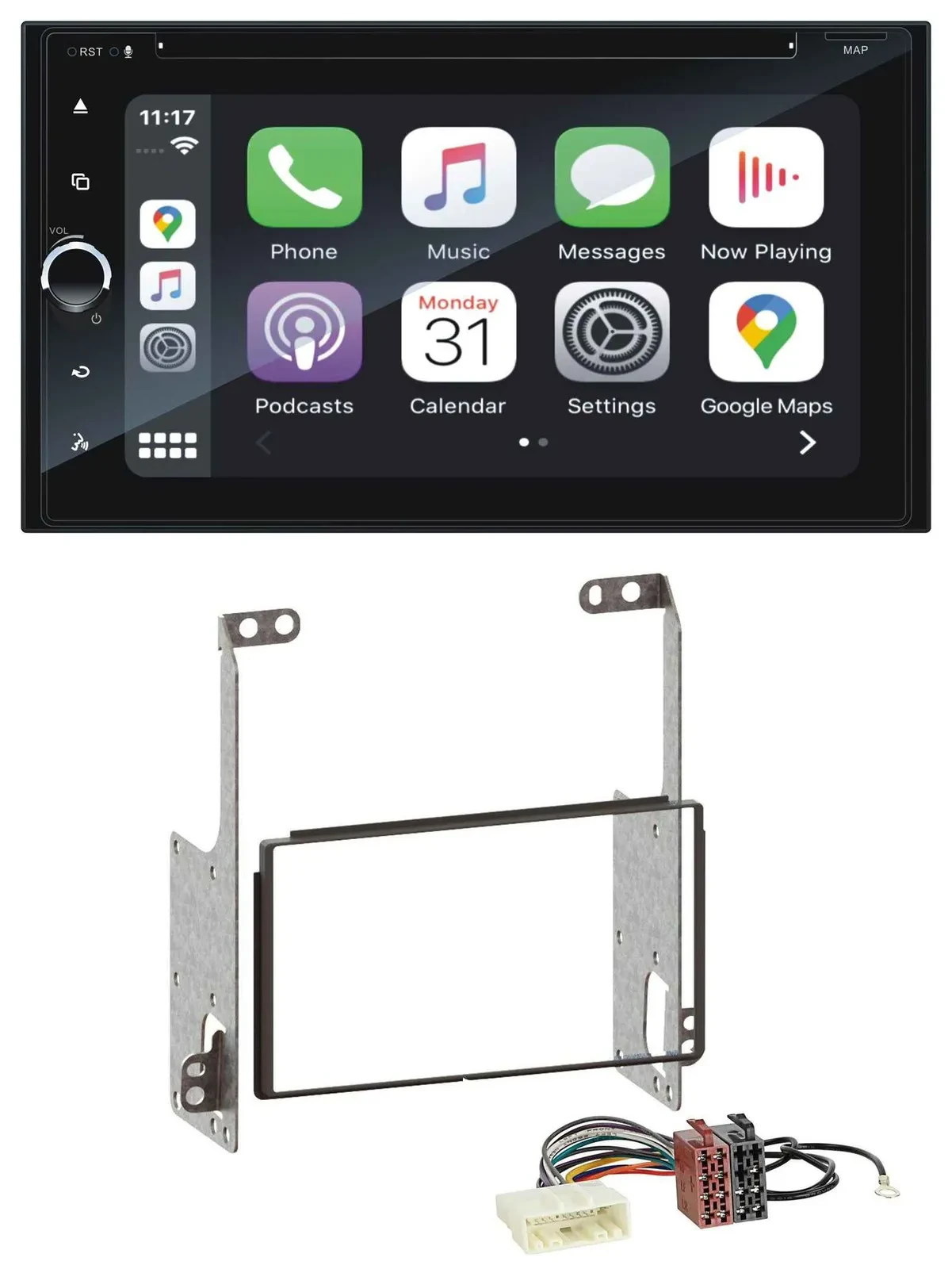 Blaupunkt 2DIN Bluetooth DAB USB DVD MP3 Autoradio für Nissan X-Trail 2007-2014