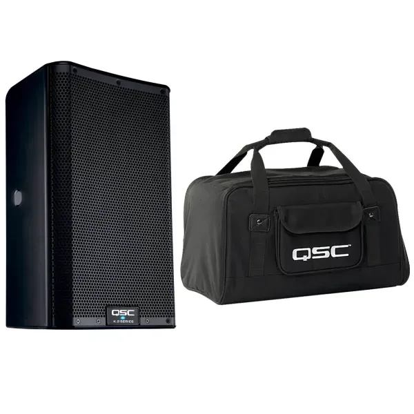 QSC K8.2 K2 Series 2-Way Active Speaker with 8" Woofer & Case Package