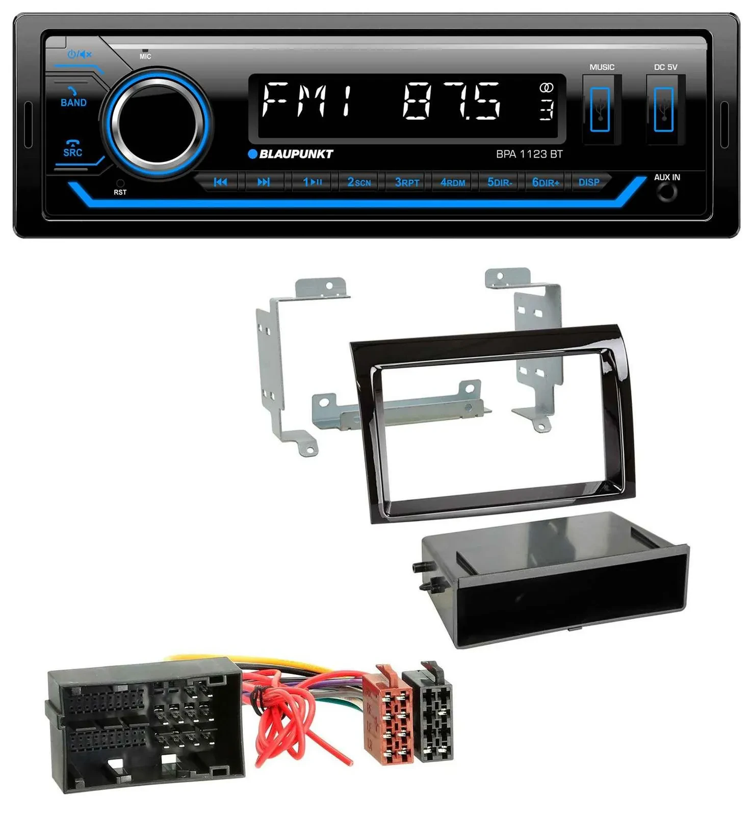 Blaupunkt MP3 Bluetooth USB AUX Autoradio für Citroen Jumper Fiat Ducato 14-21 p