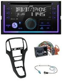 JVC MP3 USB 2DIN DAB Bluetooth CD Autoradio für Opel Astra J ab 12/09 Perlschwar