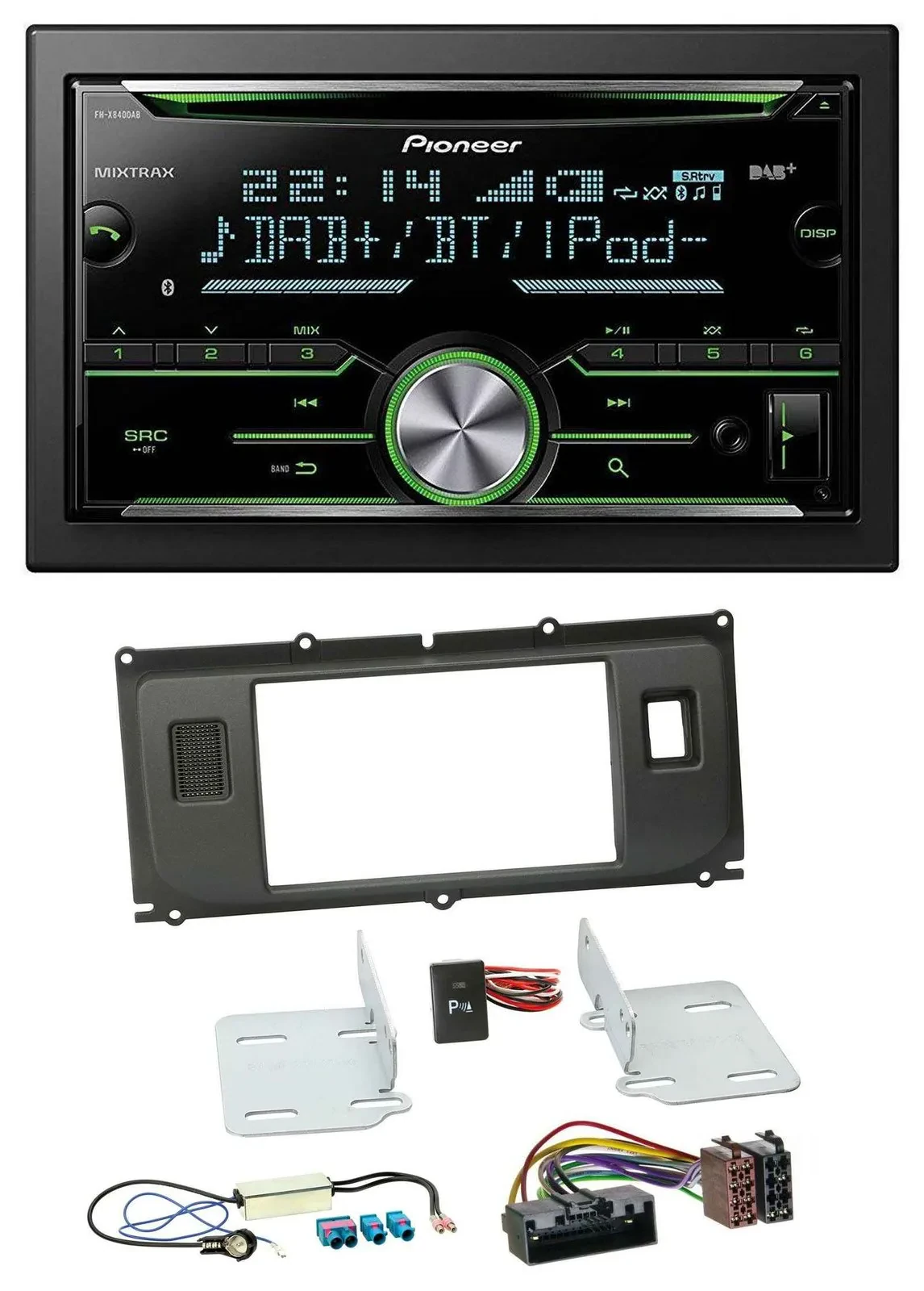 Pioneer Bluetooth MP3 DAB 2DIN USB CD Autoradio für Land Rover Evoque ab 2011