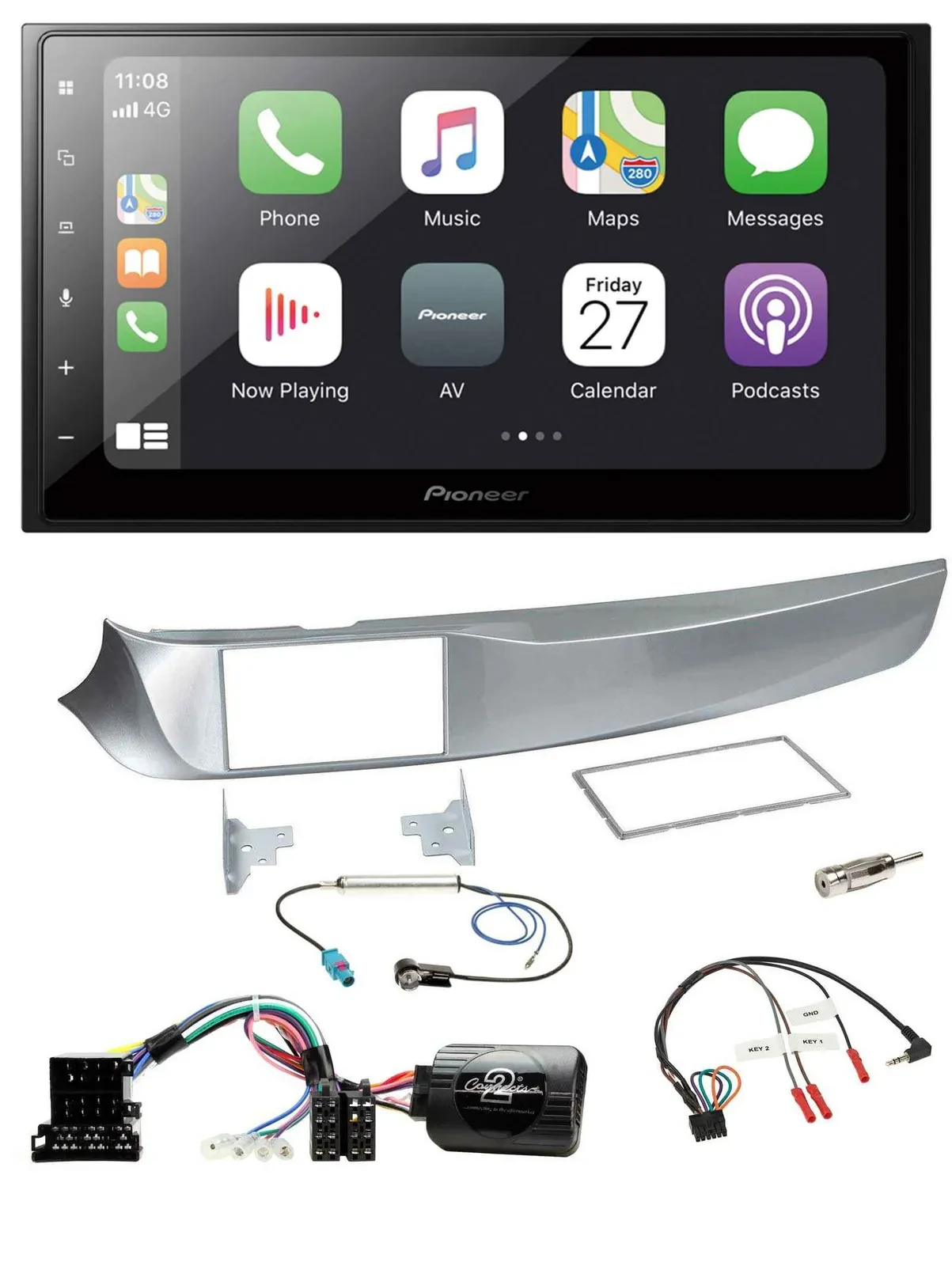 Автомагнитола Pioneer 2DIN, Bluetooth, DAB, USB, совместимая с Alfa Romeo Giulietta 2010–2014