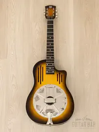 Резонаторная гитара National Radio-Tone Bendaway Sunburst w/case USA 2018