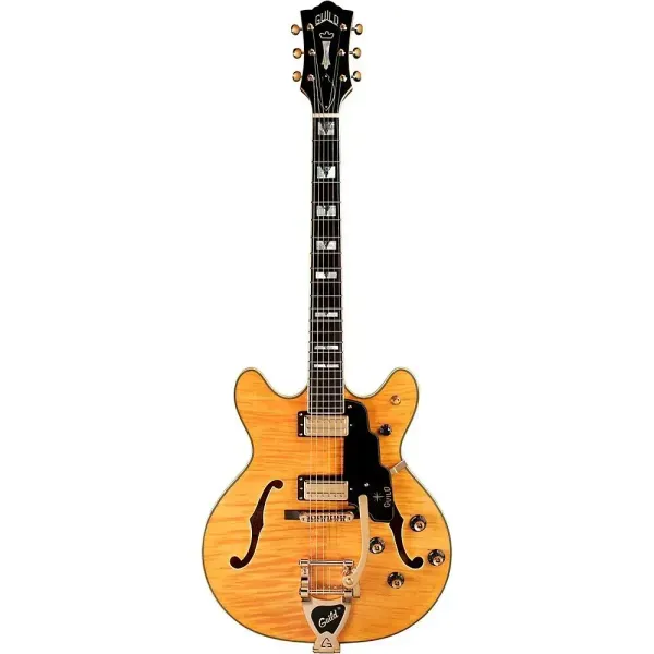 Электрогитара полуакустическая Guild Starfire VI Flamed Maple Semi-Hollow Blonde