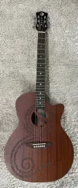Luna GYP E MALU MAH Gypsy Peace Maluhia Grand Concert Acoustic Electric Guitar