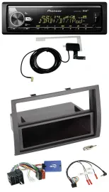 Pioneer Bluetooth DAB USB Lenkrad Autoradio für Fiat Ducato 2008-2011 schwarz