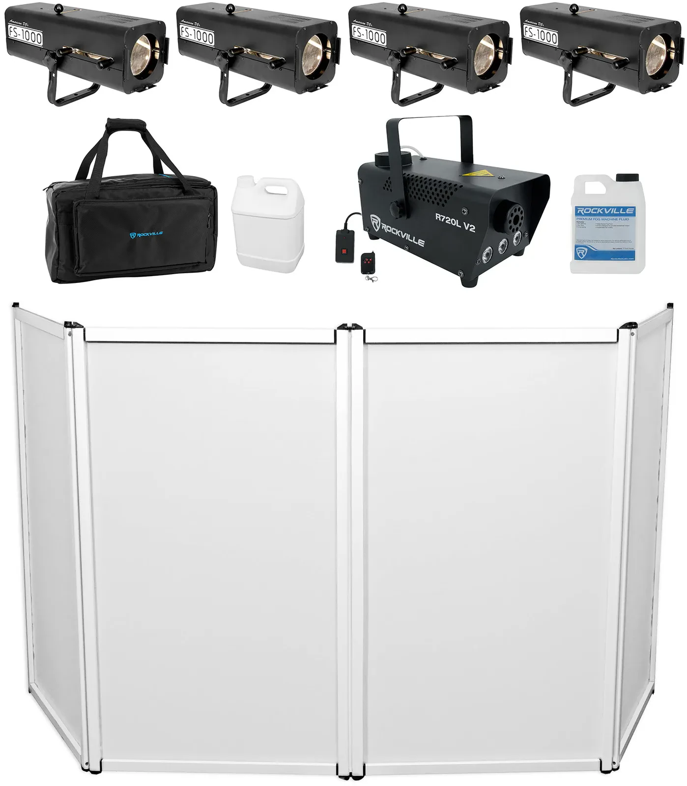Комплект светового оборудования American DJ FS-1000+RFAAW+R720L V2+BAG1200