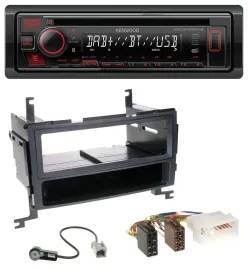 Kenwood MP3 CD USB Bluetooth DAB Autoradio für Hyundai Santa Fe (2007-2012)