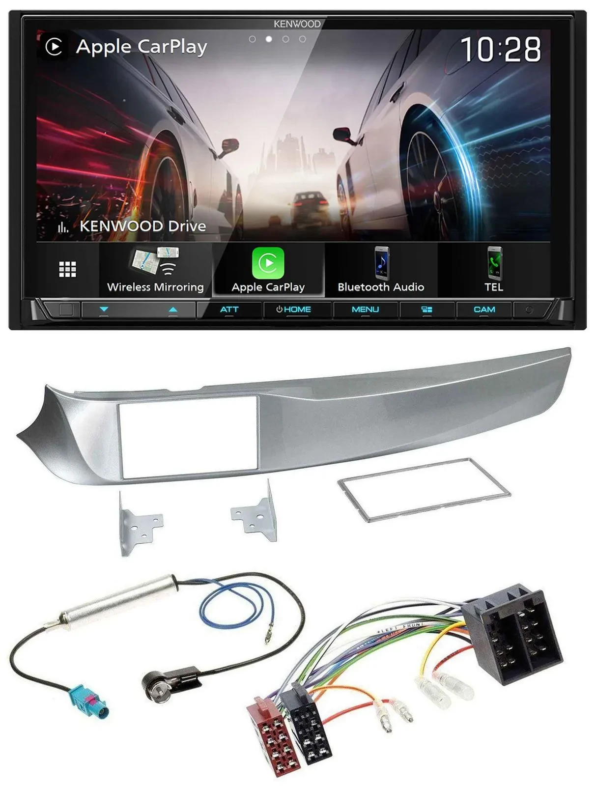 Kenwood MP3 2DIN USB DAB Bluetooth Autoradio für Alfa Giulietta 05/2010-10/2013