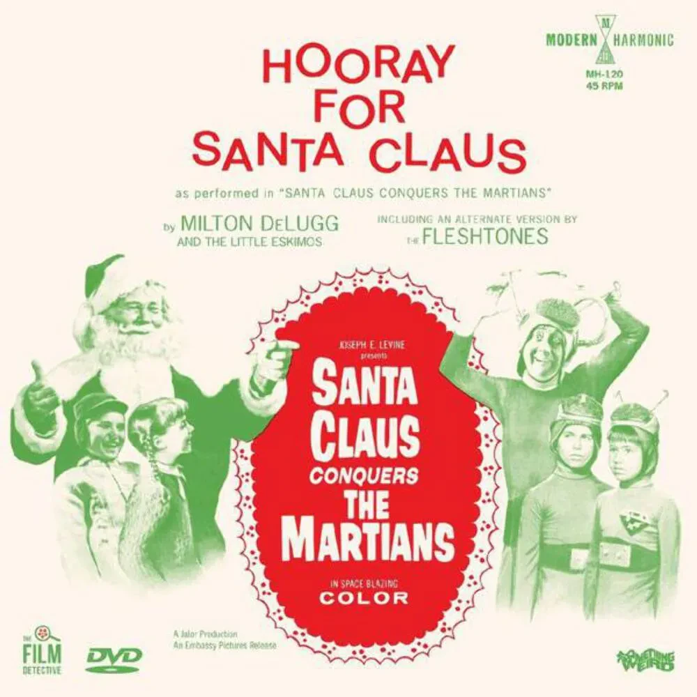 Виниловая пластинка Milton Delugg & The Little Eskimos / The Fleshtones – Santa Claus Conquers The M