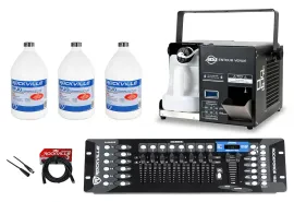 American DJ ENTOUR VENUE Faze/Fog Machine w/ Remote+(2) Gal Fluid+DMX Controller