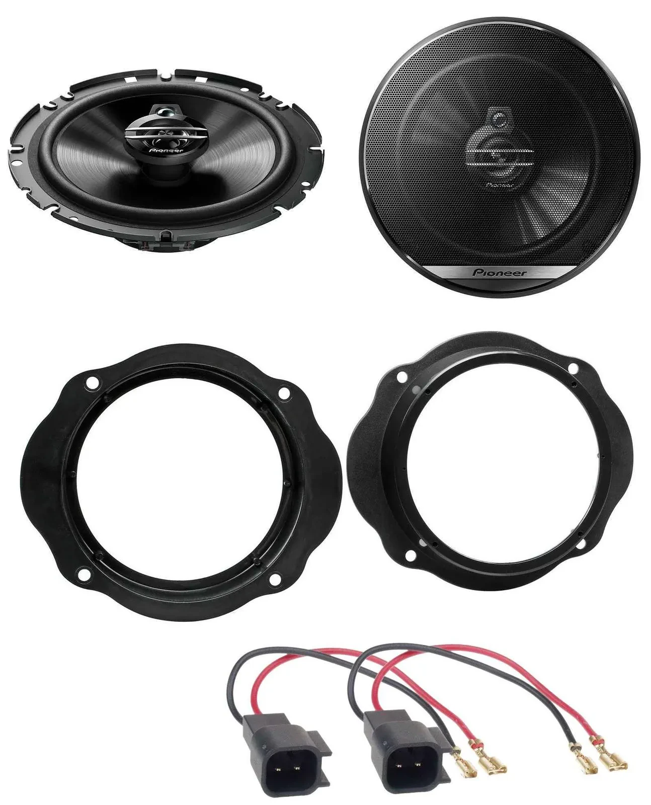 Pioneer 3-Wege 300Watt 16,5cm Lautsprecher für Ford Focus Kuga Fronttür Auto Box