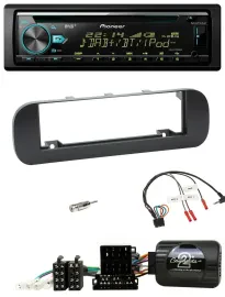 Pioneer DAB Lenkrad CD USB Bluetooth Autoradio für Fiat Panda 2012-2020 schwarz