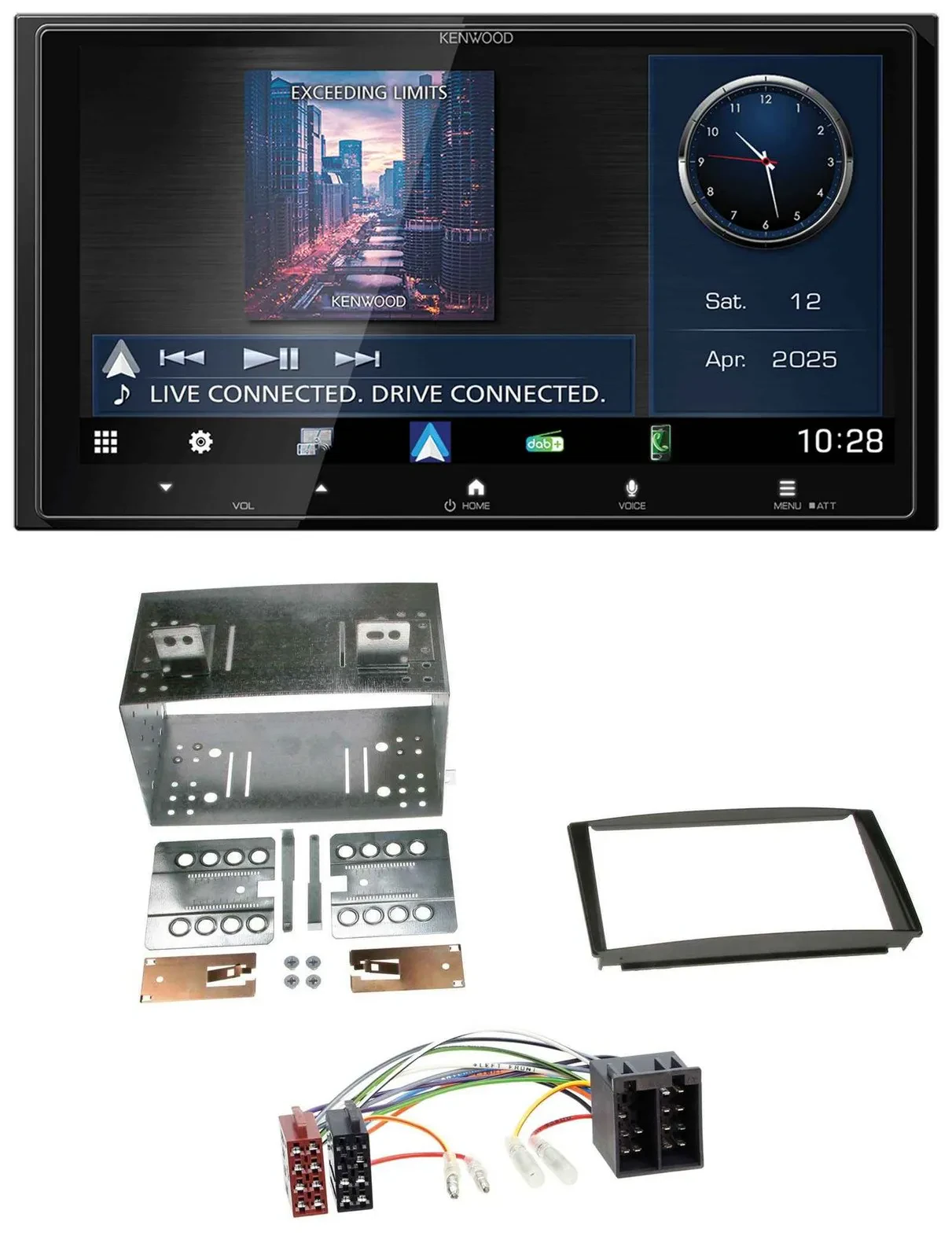 Kenwood Bluetooth 2DIN USB DAB MP3 Autoradio für Kia Ceed 01-09 proCeed 08-11