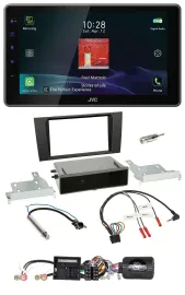 JVC DAB Lenkrad Bluetooth USB Autoradio für Audi A4 (2000-2001)