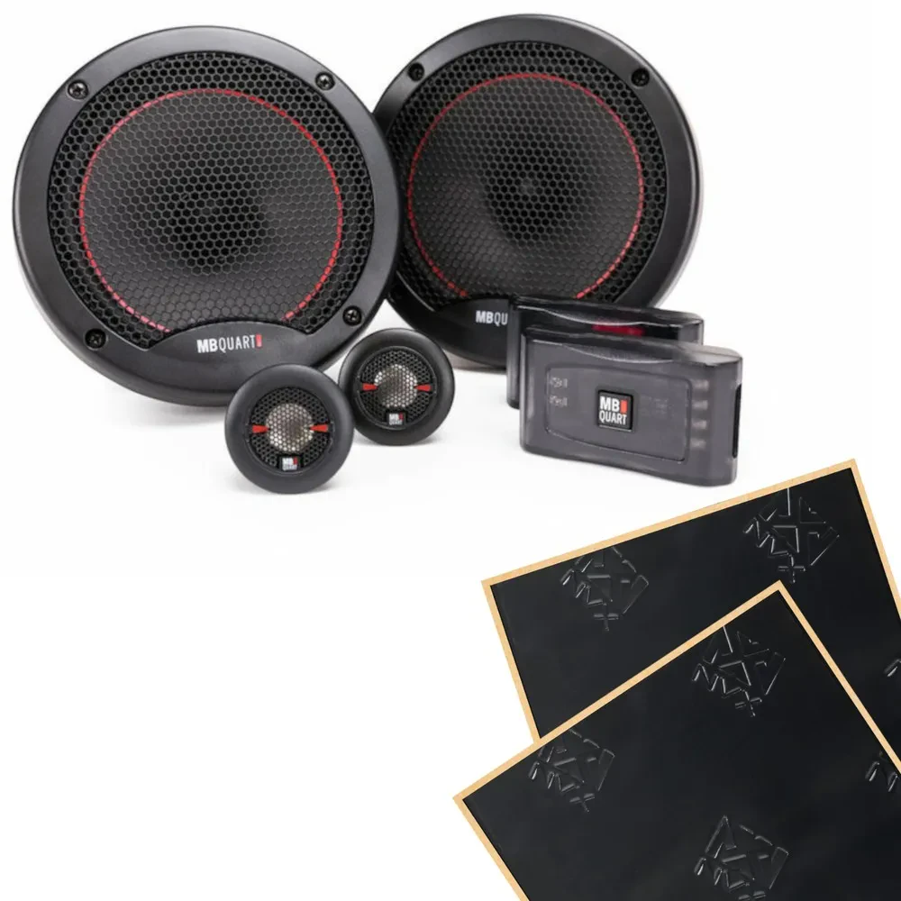 MB Quart RS1-216 6.5" Reference Component Car Speakers + Damping