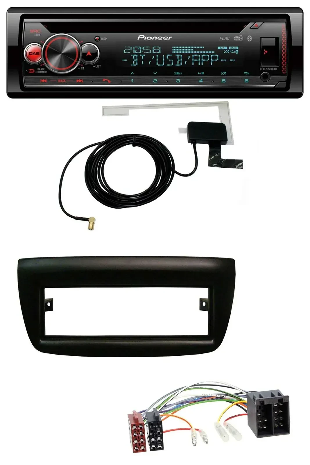 Автомагнитола для Fiat Doblo (2012–2015), Opel Combo (2010–2015) Pioneer DAB, CD, MP3, USB, Bluetooth