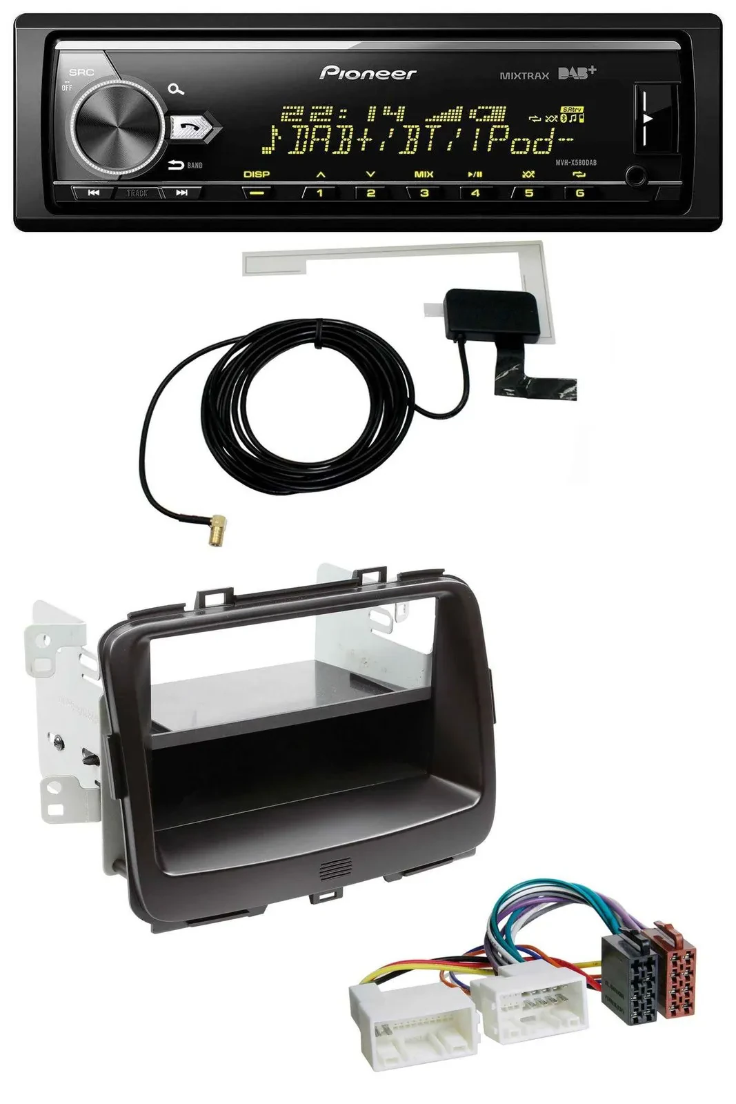 Автомагнитола Pioneer Bluetooth DAB USB MP3 для Kia Carens 4 (RP, с 2013)