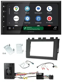 Kenwood DAB Bluetooth USB Lenkrad 2DIN Autoradio für VW Polo ab 2018 MIB II Info