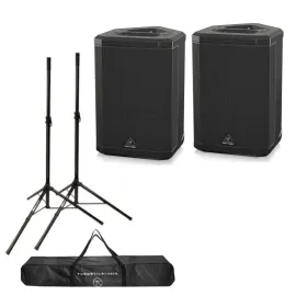 Behringer B1X 250W All-In-One Portable PA Bluetooth Speaker 2-PACK Turnstile Aud