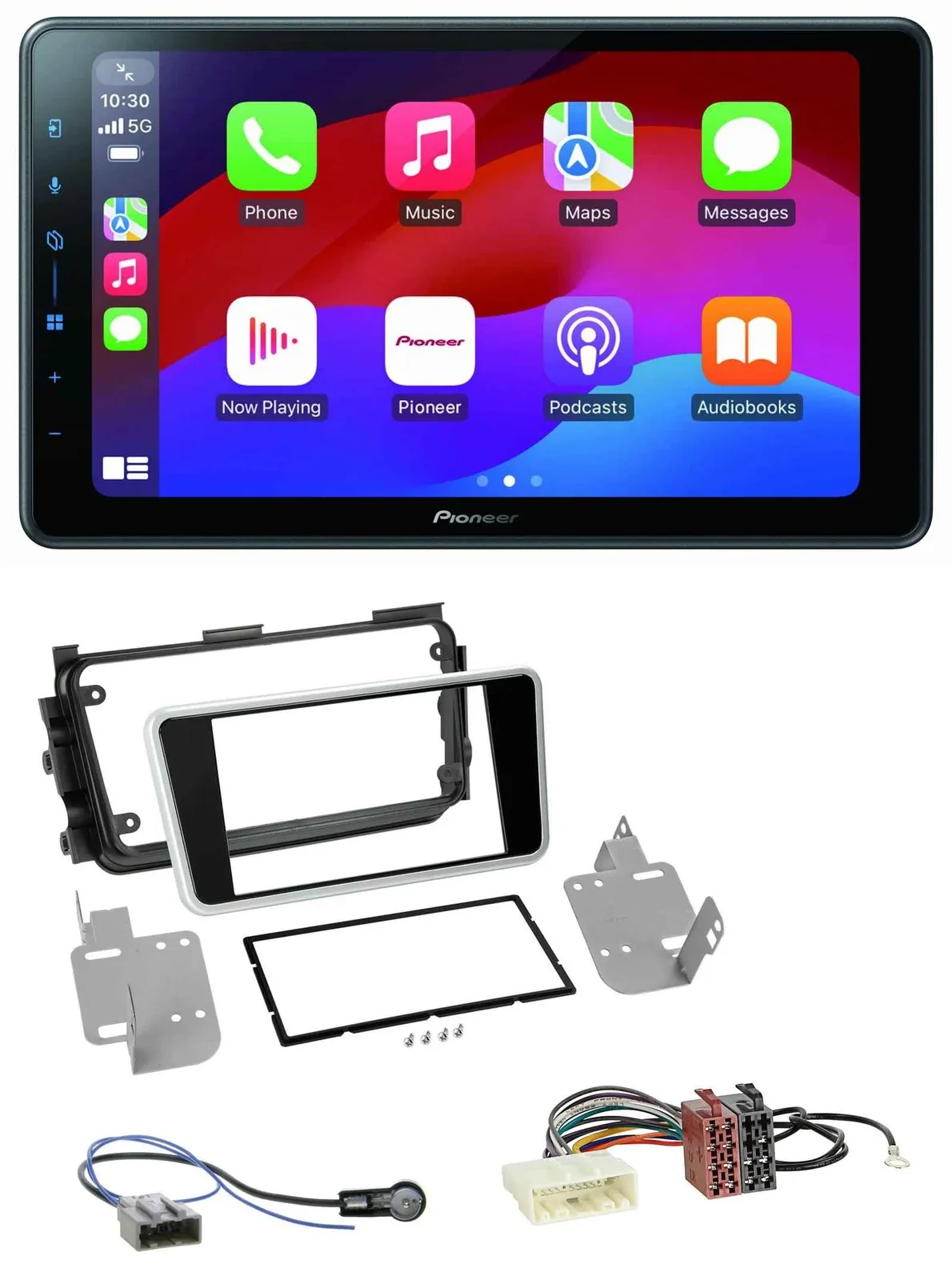 Pioneer Bluetooth 2DIN USB MP3 DAB Autoradio für Nissan Micra ab 2017 schwarz gl