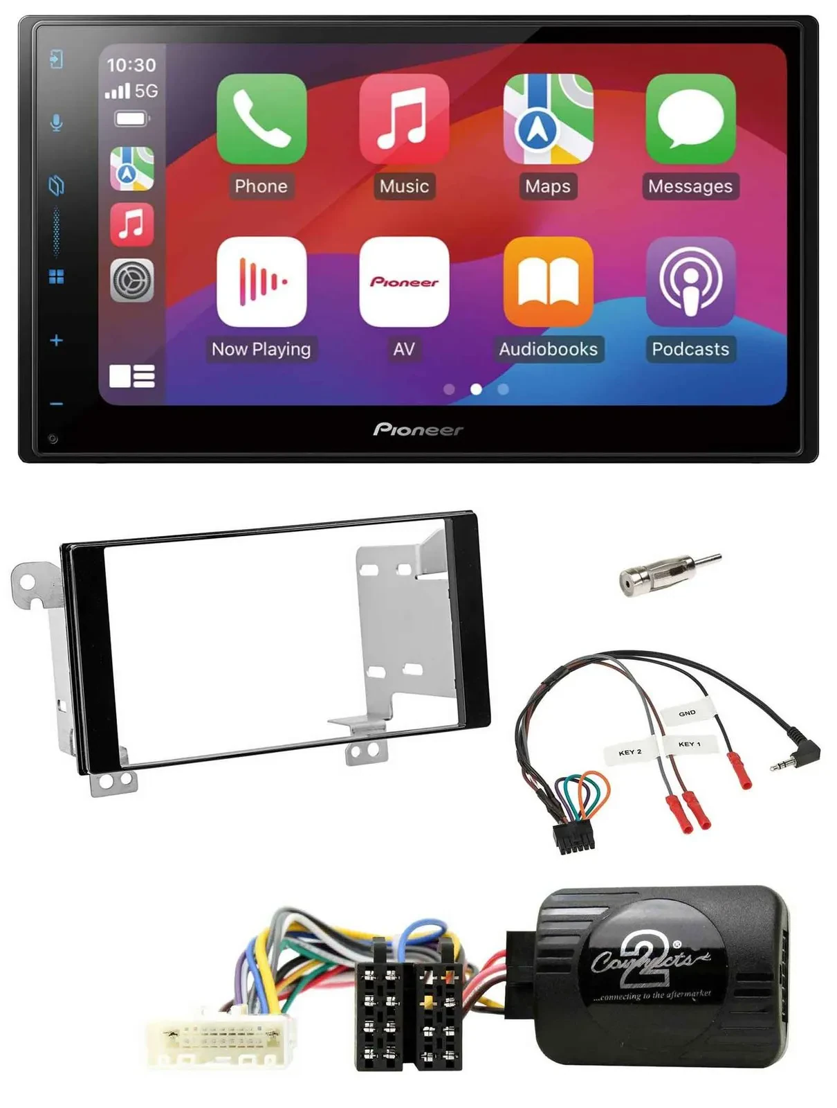Pioneer DAB USB Lenkrad Bluetooth 2DIN Autoradio für Subaru ForesterSJ Impreza X