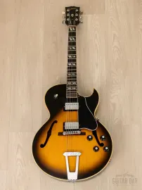 Электрогитара полуакустическая Gibson ES-175 D Archtop HH Tobacco Sunburst w/case USA 1975