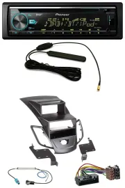 Pioneer CD MP3 AUX DAB USB Autoradio für Ford Fiesta 10-17 Display schwarz