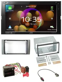 JVC DAB MP3 2DIN Bluetooth USB Autoradio für Ford Galaxy Focus C-Max S-Max 03-07
