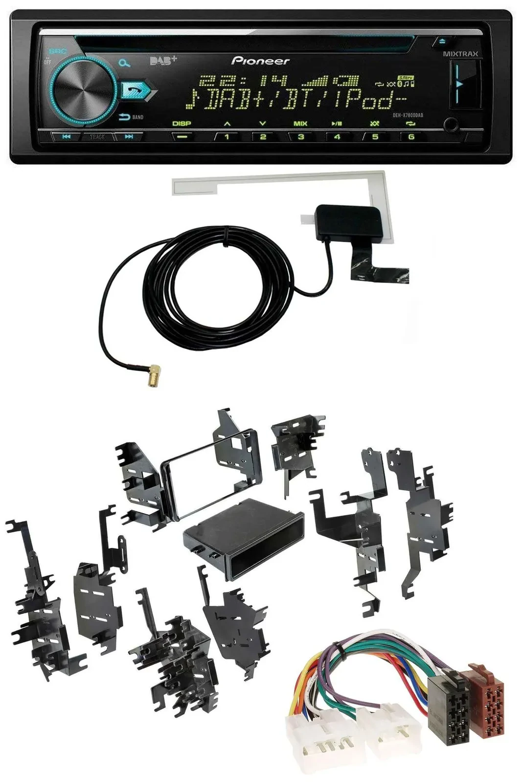 Автомагнитола для Toyota Highlander/MR2/Sequoia/Yaris Pioneer CD USB DAB MP3 AUX