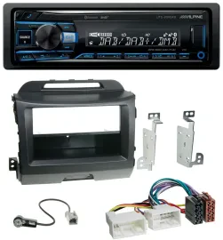 Alpine USB Bluetooth DAB MP3 Autoradio für Kia Sportage 3 SL 10-15 schwarz