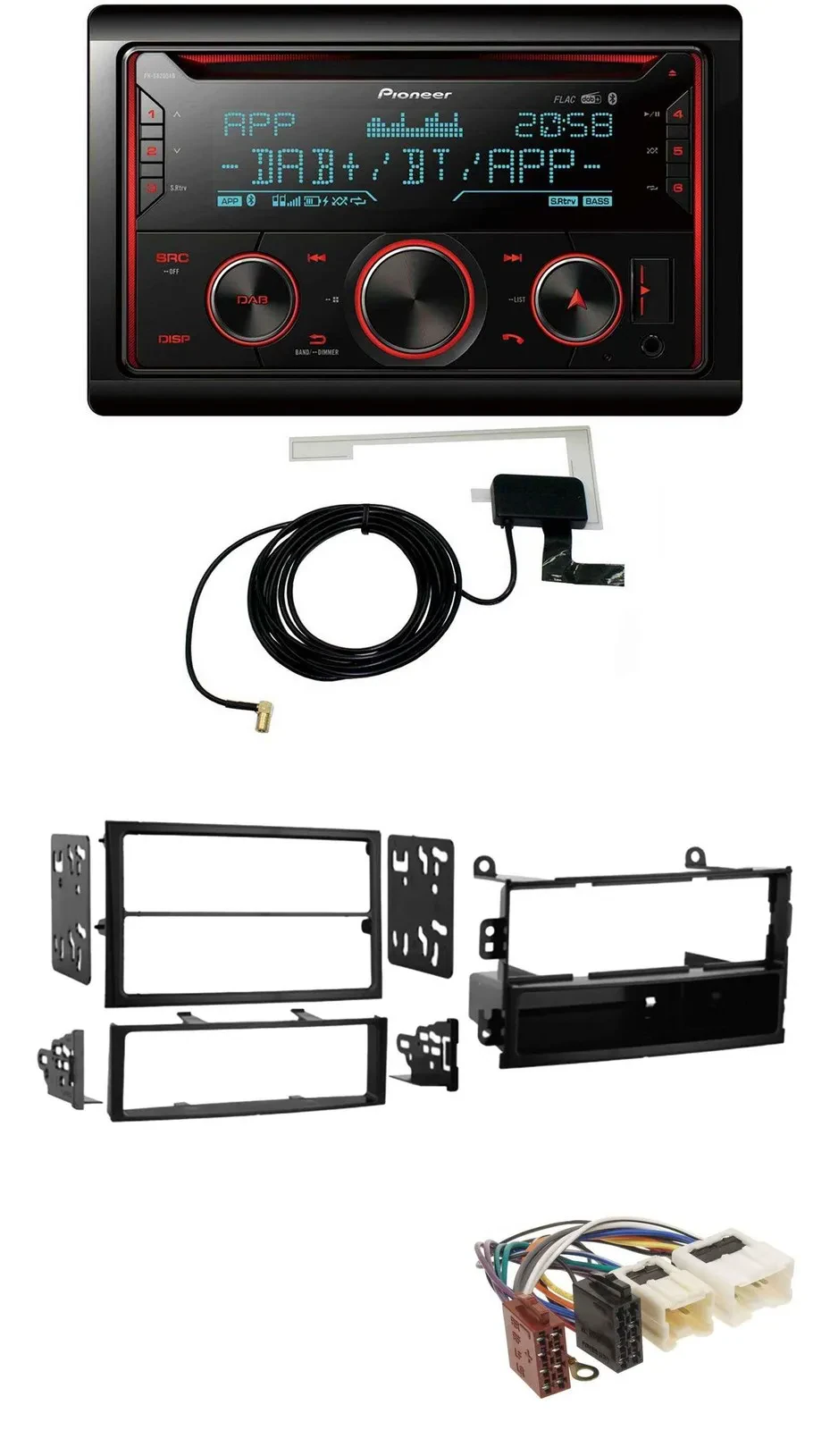 Pioneer 2DIN MP3 DAB USB CD Bluetooth Autoradio für Nissan 350Z Roadster 02-05