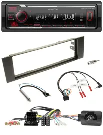 Kenwood Lenkrad Bluetooth USB DAB Autoradio für Audi A3 (2003-2006)