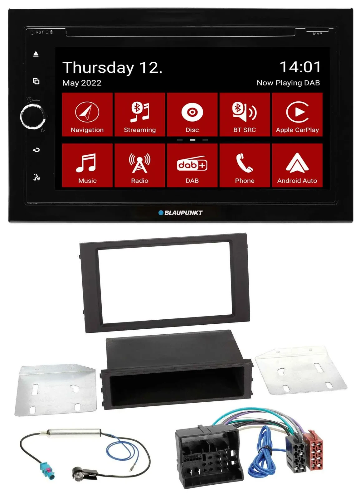 Blaupunkt MP3 DVD Bluetooth DAB 2DIN USB Autoradio für Seat Leon (ab 2014)