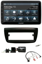 Blaupunkt USB DAB SD Lenkrad Bluetooth Autoradio für Fiat Doblo 2012-2015 schwar