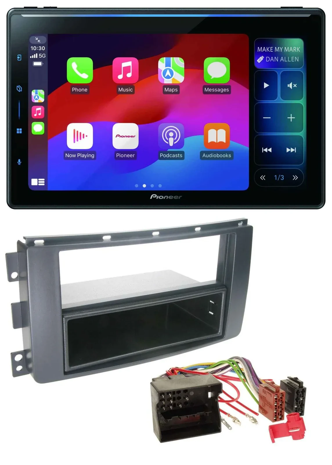 Pioneer Bluetooth DAB MP3 USB Autoradio für Smart ForTwo 451 ForFour 454 Quadloc