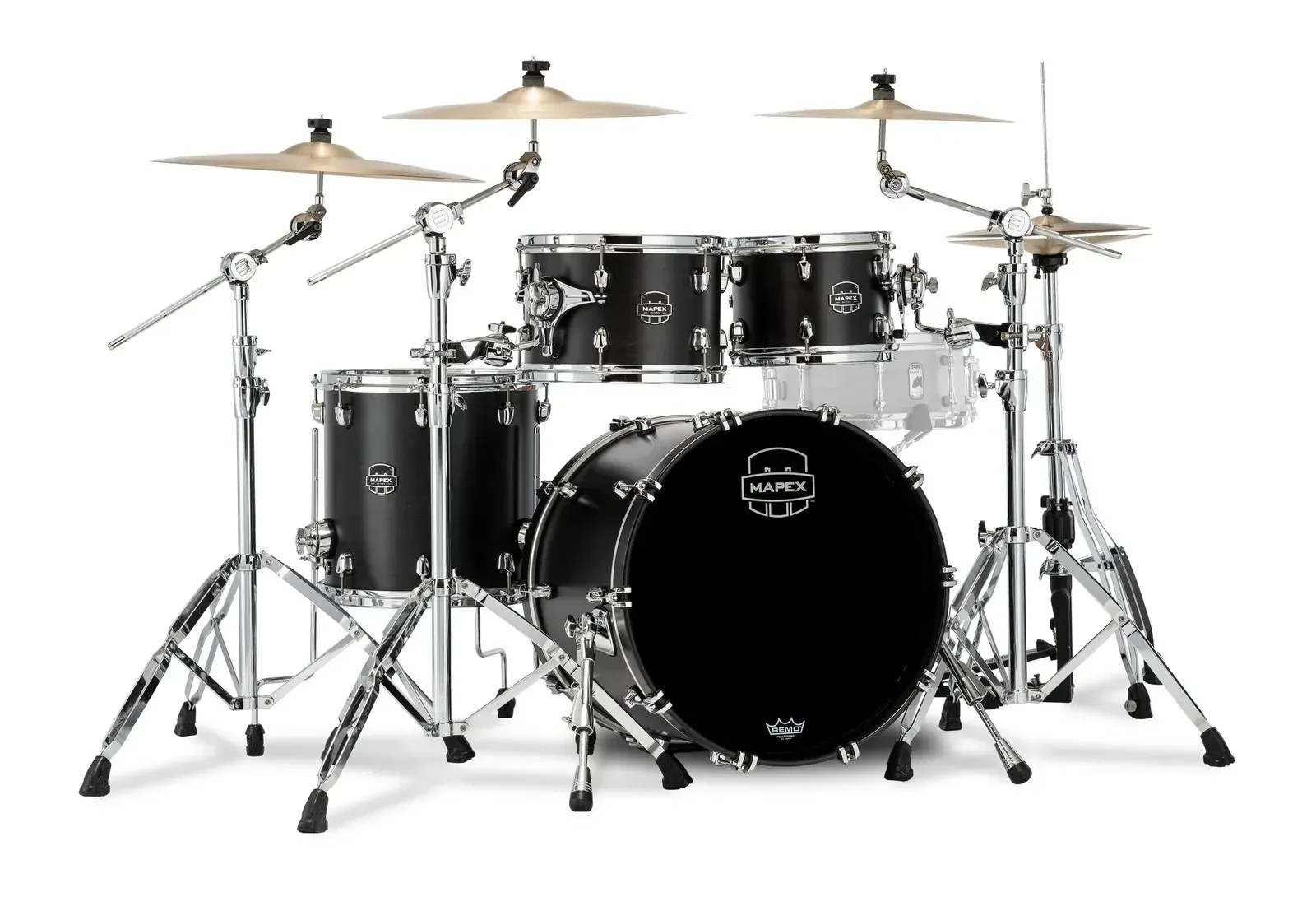 Барабанная установка Mapex Saturn V Hybrid SR504XFB (набор, корпуса), сатиновый чёрный